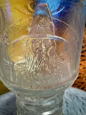 Lord of the Rings Gandalf Goblet the Fellowship of the Ring Glass Goblet 2001